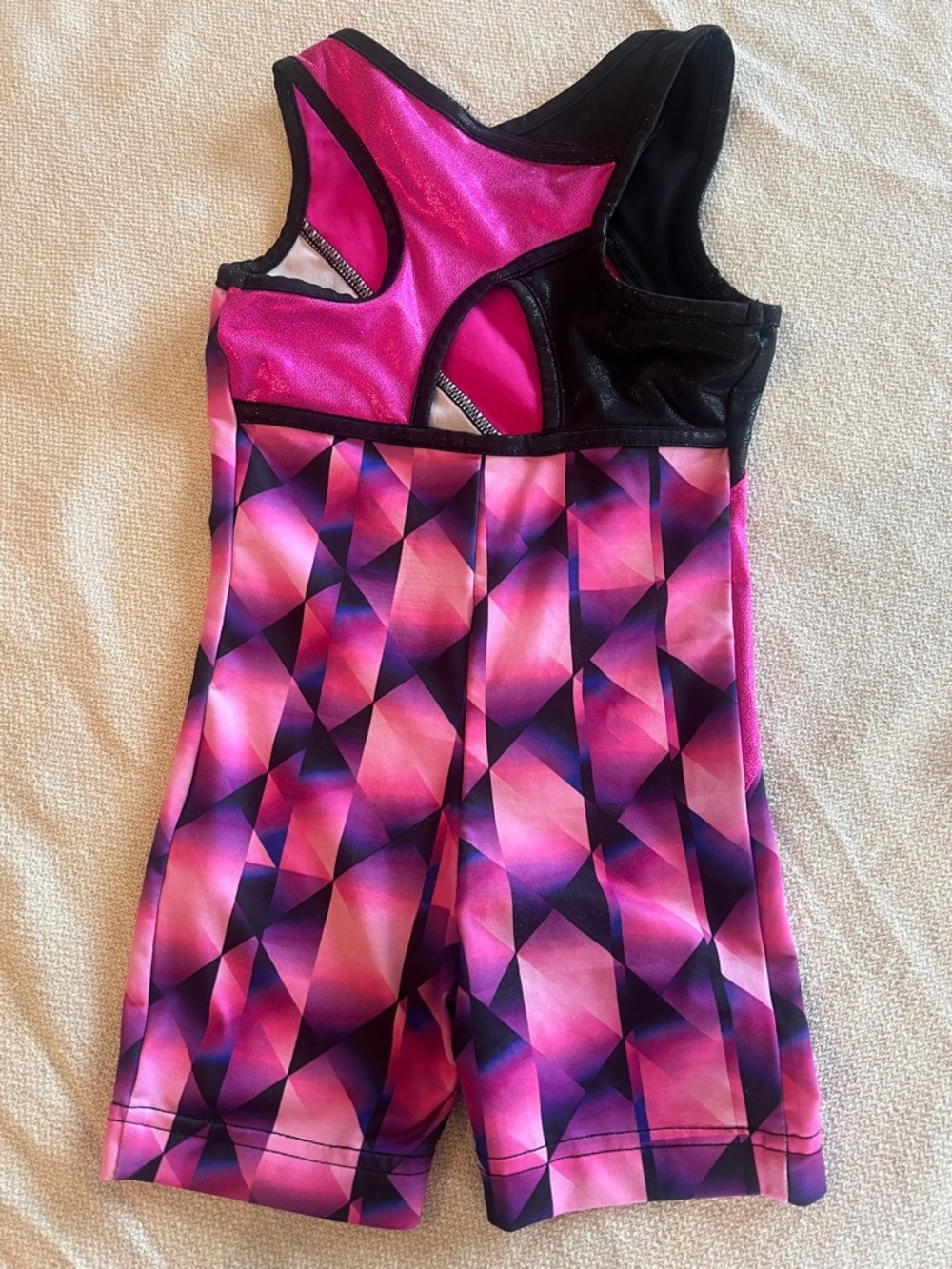 Danskin Now XS 4-5 Girls Gym Leotard Pink and Black Set of 3 - Picture 3 of 7